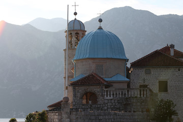 Our Lady of the Rocks, Montenegro/ sunny day