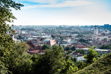 Obraz premium antique building view in Old Town Vilnius, Lithuanian