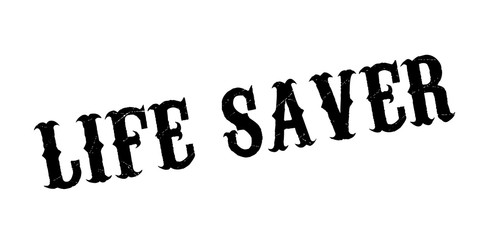 Life Saver rubber stamp. Grunge design with dust scratches. Effects can be easily removed for a clean, crisp look. Color is easily changed.