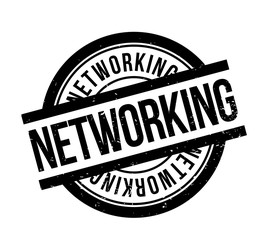 Fototapeta premium Networking rubber stamp. Grunge design with dust scratches. Effects can be easily removed for a clean, crisp look. Color is easily changed.