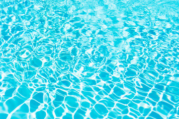 abstract blue water of swimming pool. water texture for designer.