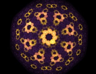 Abstract fractal patterns and shapes. Fractal texture for prints.