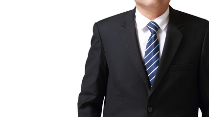 Businessman on white background