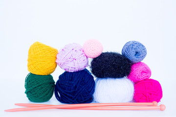 Several knitting accessories