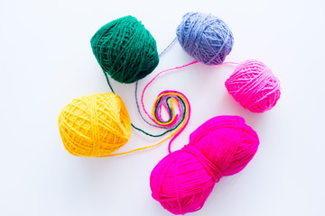 Several knitting accessories