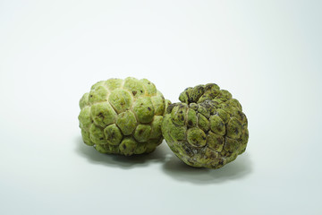Sugar Apple (custard apple Annona) on white background