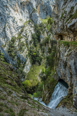 Ruta del Cares trail in Picos de Europa mountains