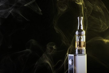 electronic cigarette over a black background