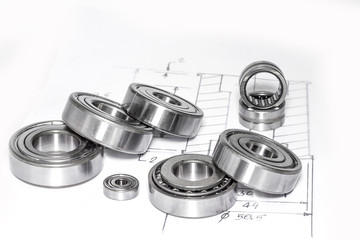 Ball bearings and Technical drawings