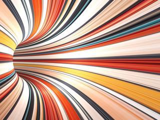 Abstract colorful digital background, 3d tunnel