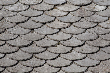 Roof tile rows. Background pattern