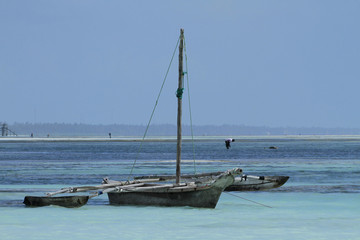 Auslegerboot Insel Sansibar, Tansania, Ostafrika