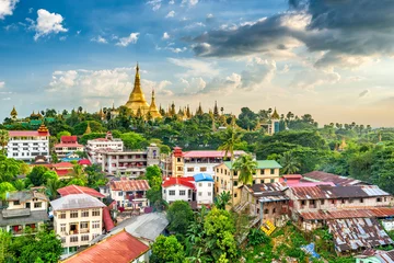 Tuinposter Yangon, Myanmar © SeanPavonePhoto