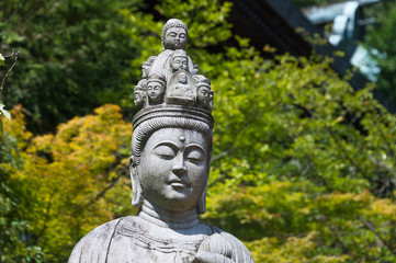 Fototapeta na wymiar Statue at Daisho-in Temple, Miyajima, Japan.