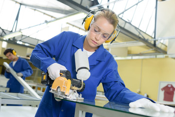 young qualified people forced to work at the factory