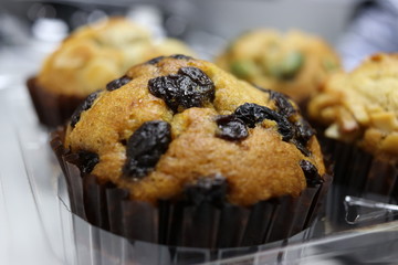 Delicious banana cake and topping