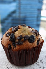 Delicious banana cake and topping