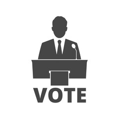 Voting concept, Vote concept icon 