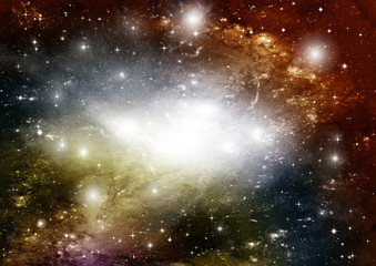 galaxy in a free space