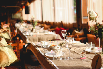 Table with flowers 