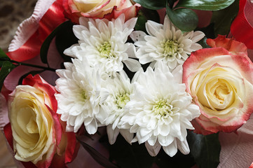Bouquet with chrysanthemum and rose
