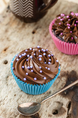 Homemade chocolate cupcakes