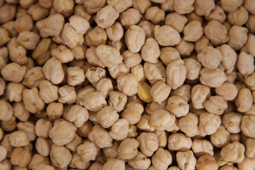 Full frame chickpeas.