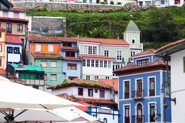 Fototapeta na wymiar Colorful houses in Cudillero, Asturias, Spain