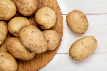 Potato. Tasty and healthy vegetables. Cooking. food. For your design.