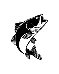 Naklejka premium bass fish