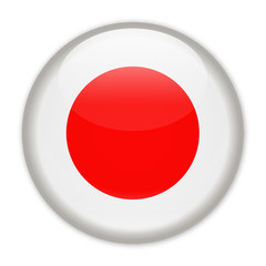 Japan Flag Vector Round Icon