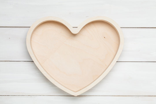 Wooden heart. Frame. decoration. Interior. For your design.