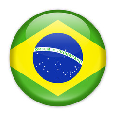 Brazil Flag Vector Round Icon