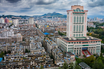 Fototapeta premium Library in Kunming, capital of Yunnan province in China