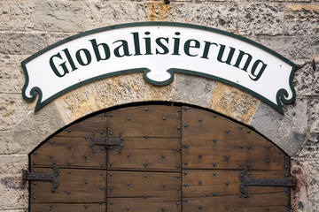 Schild 245 - Globalisierung