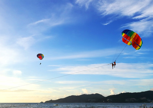 Activities at the beach on Thailand