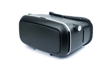 VR virtual reality glasses isolated on white background.