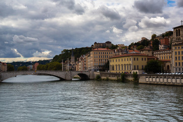 View of the city of Lyon