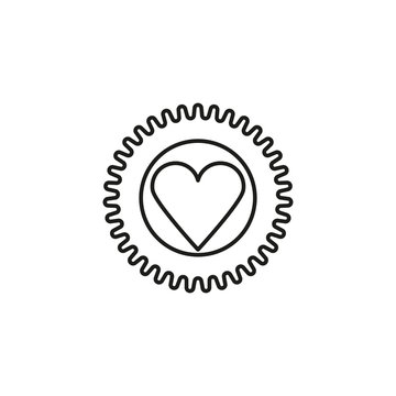heart sticker icon