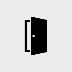 Door flat vector icon