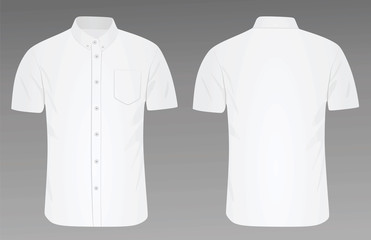 Short sleeve shirt. vector illustration