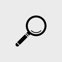 Magnifier flat vector icon