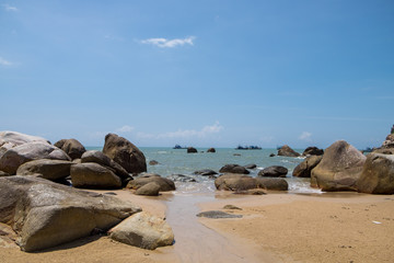 Fototapeta na wymiar View of the Ke Ga Lighthouse, Phan Thiet, Vietnam