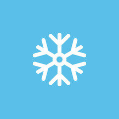 Snowflake flat vector icon