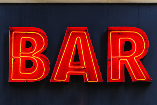Bar neon sign