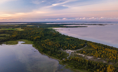 Spit of Hiiumaa island in Estonia.  Baltic sea.