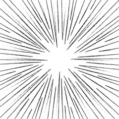 Obraz premium Comic speed burst. Comics flash explosion. Radial lines background. Vector illustration.
