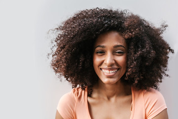 Latin American Afro Woman Isolated on White