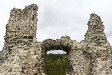Ruins of Vitanyvar in Hungary
