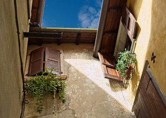 Italian Courtyard Sunlight
